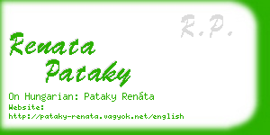 renata pataky business card